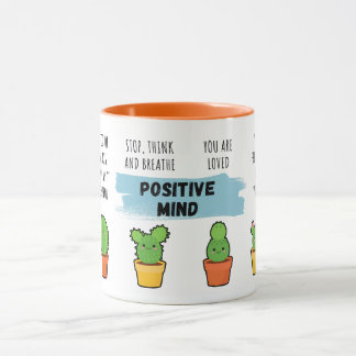 Positive Mind Niedlich Cactus Pflanze Keramik Tass Tasse