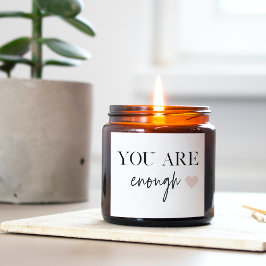 Positive Motivation Sie sind genug Zitat Aufkleber