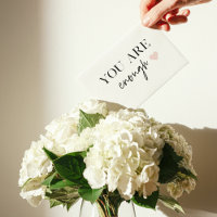 Positive Motivation Sie sind genug Zitat