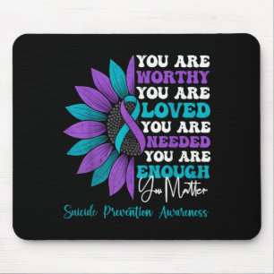 Positive Motivationale Selbstmordpräventionsaufklä Mousepad