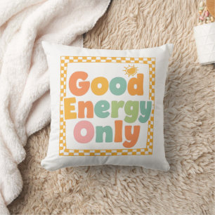 Positive "Nur Gute Energie" Karorahmen Kissen