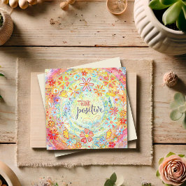 Positive orangefarbene Blüte Inspiration