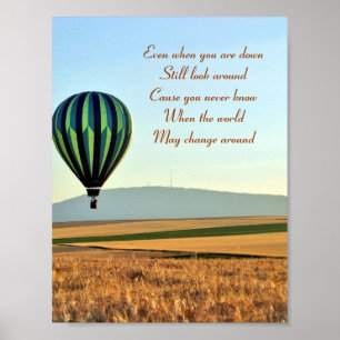 Positive Plakate bleibe