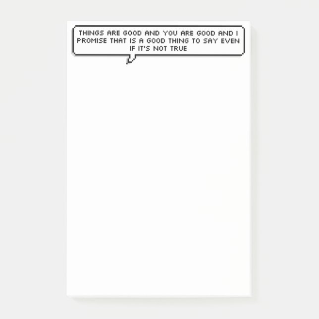 Positive Post-Itauflage Post-it Klebezettel (Vorderseite)