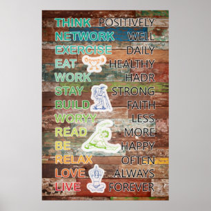 Positive Poster-Dekoration Poster