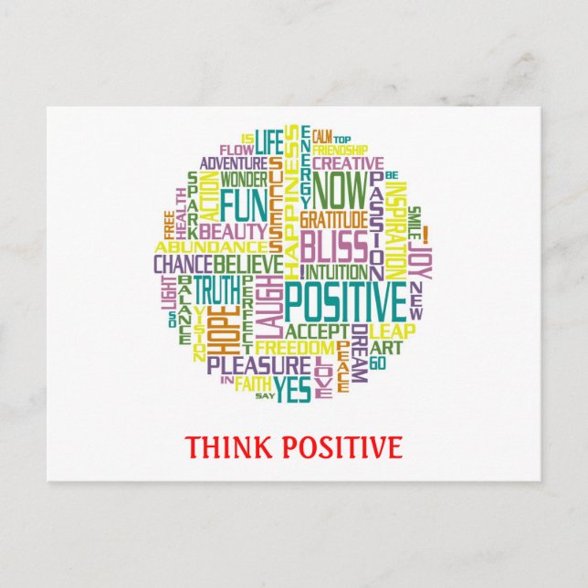 Positive Postkarte (Vorderseite)
