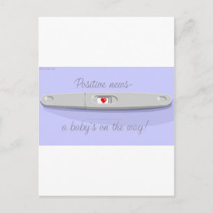 POSITIVE PRÜFUNG POSTKARTE