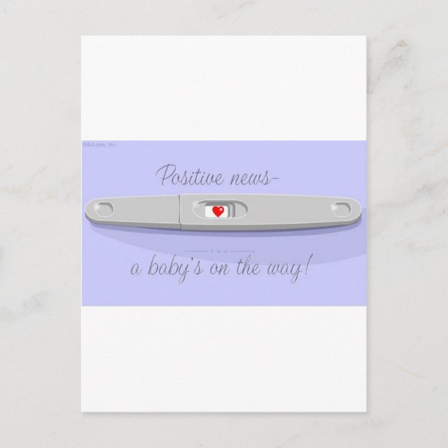 POSITIVE PRÜFUNG POSTKARTE (Vorderseite)