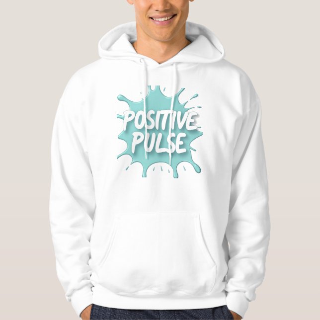 Positive Pulse Splatter Graphic Hoodie (Vorderseite)