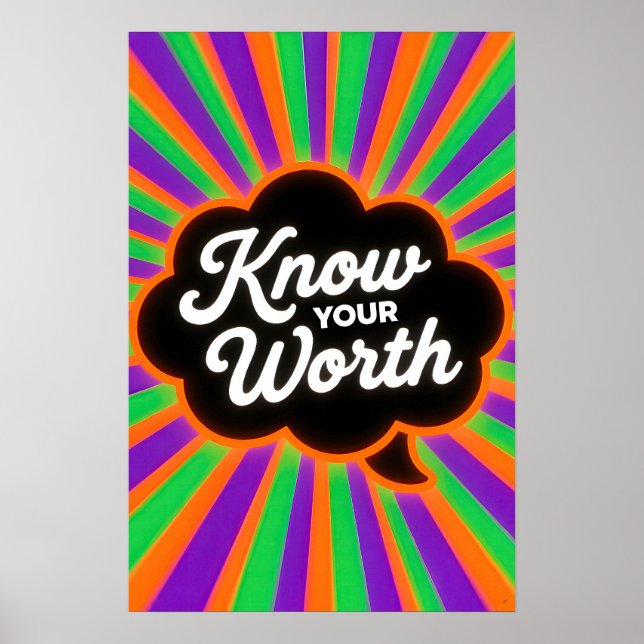 Positive Quote Pop Art Poster (Vorne)