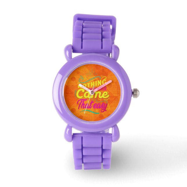 Positive Quotes Kids Armbanduhr (Vorderseite)