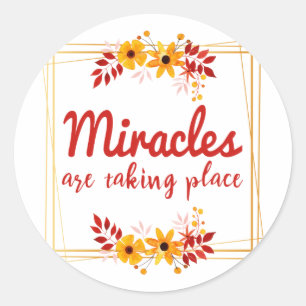 positive Redewendungen für Erfolg und Liebe Runder Aufkleber