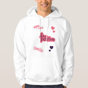 Positive Redewendungen Sticker Herz Hoodie