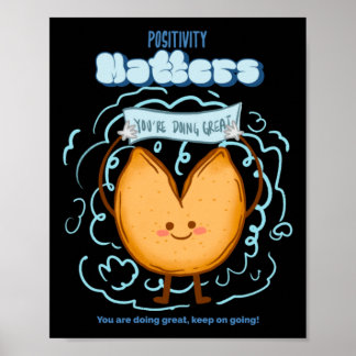 Positive S-Aufkleber Poster