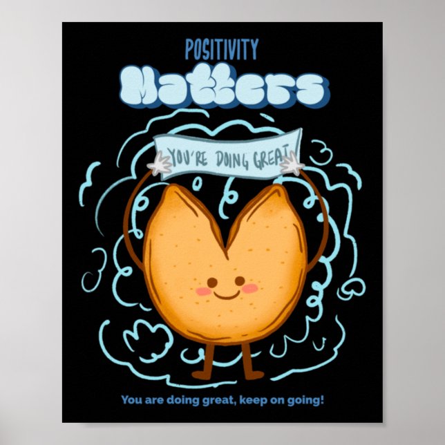Positive S-Aufkleber Poster (Vorne)