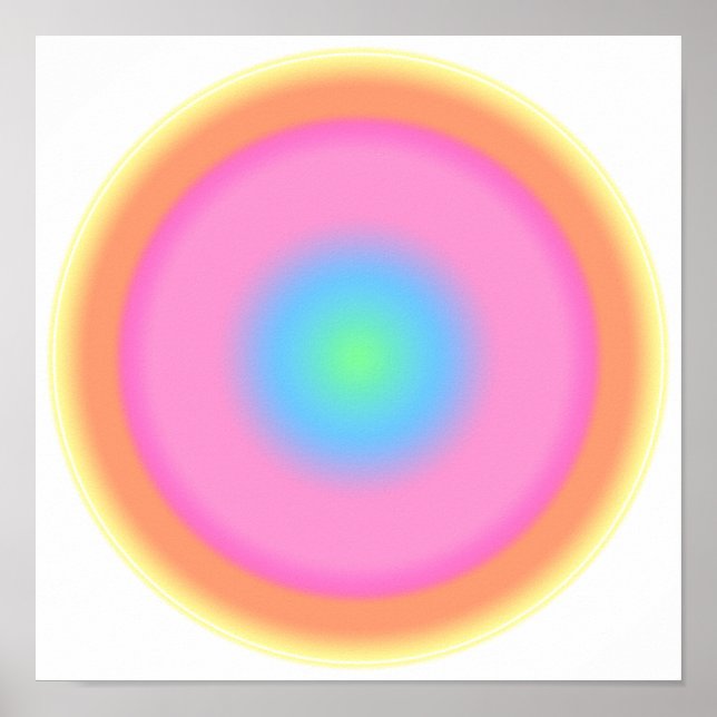 Positive Schwingungen - Farbabweichung Poster (Vorne)