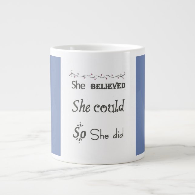 Positive selbstbejahende Tasse Frauen Mädchen (Vorderseite)