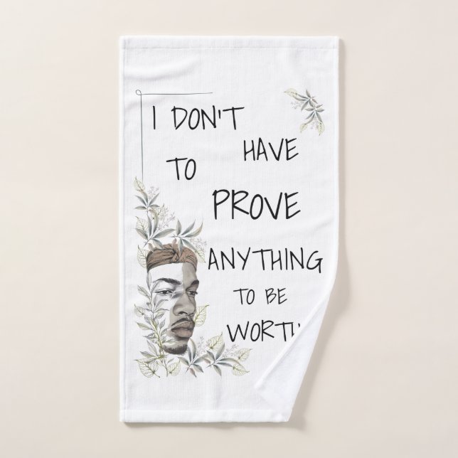 Positive Selbstwertbejahung Handtuch (Handtuch)