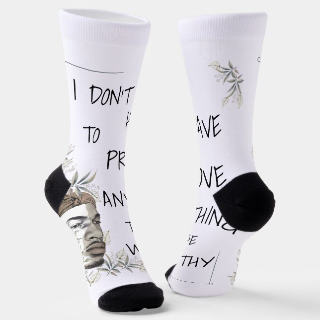 Positive Selbstwertbejahung Socken (Gewinkelt)