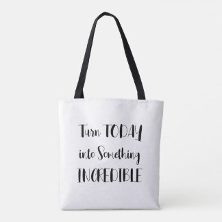 Positive Sicht Inspiration Tote Tasche