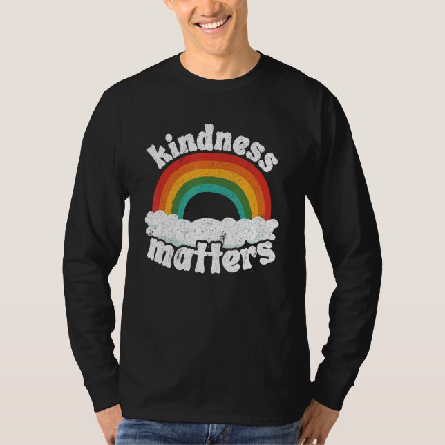 Positive Sped Teacher Anti Bullying Rainbow Kindne T-Shirt (Vorderseite)