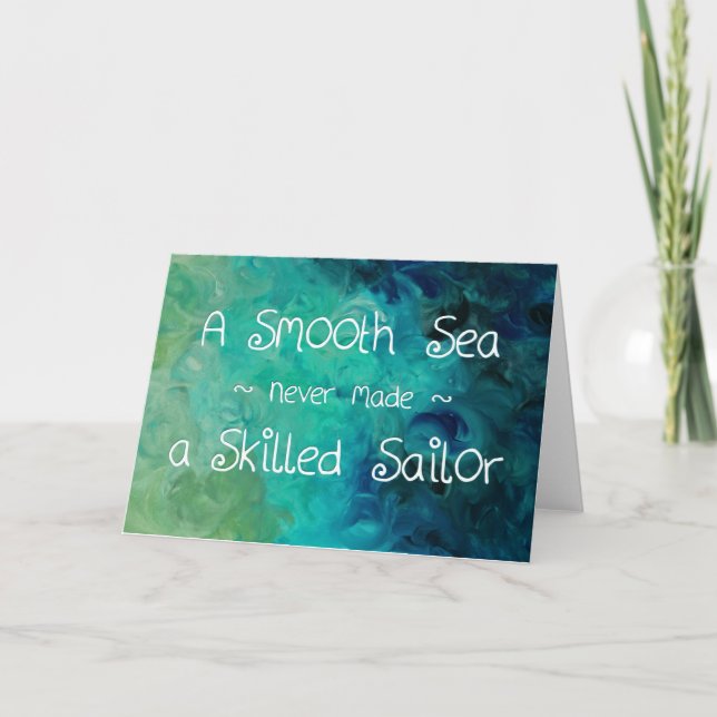 Positive Thinking Quote Greetings Card Karte (Vorderseite)