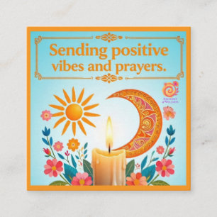 POSITIVE VIBEN UND PRAYER ERMUTIGEN DIE KARTE