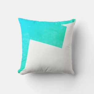 Positive Vibes Abstrakt Art Blue Cushion Pillow Kissen