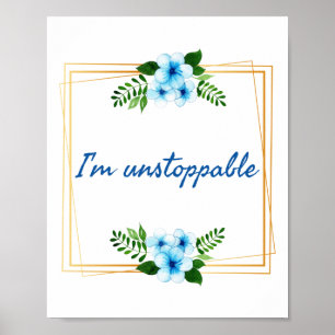 positive Vibes Bestätigung für den Erfolg Poster