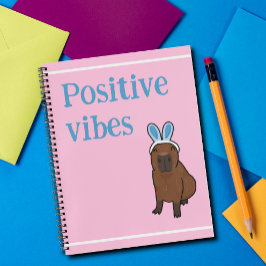Positive Vibes Capybara Notizbuch