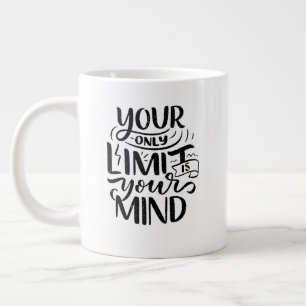 Positive Vibes - Deine einzige Grenze ist dein Ver Jumbo-Tasse