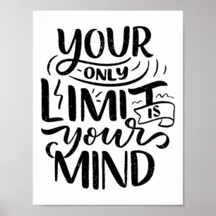 Positive Vibes - Deine einzige Grenze ist dein Ver Poster