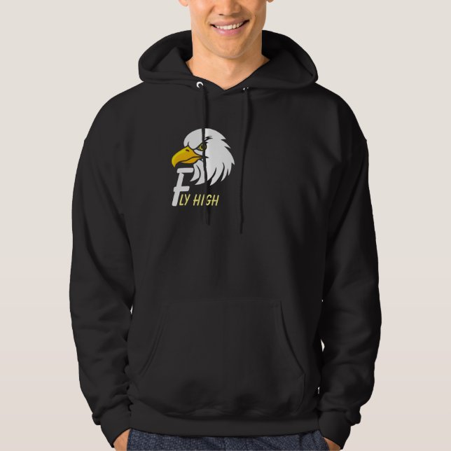 Positive Vibes Eagle Head Inspiration Custom Hoodie (Vorderseite)