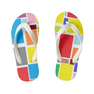 Positive Vibes Farbklecks Flip Flops