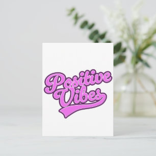 Positive Vibes Feiertagspostkarte