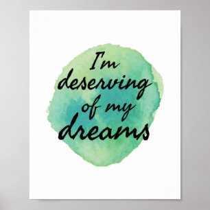 positive Vibes für Selbstakzeptanz Poster