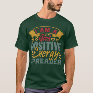 Positive Vibes Motivationszitat T-Shirt