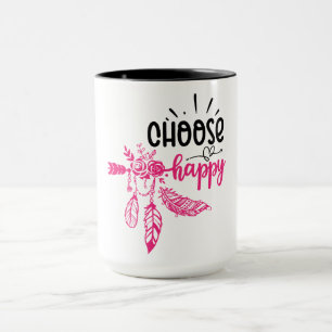 Positive Vibes Motivationszitat Tasse