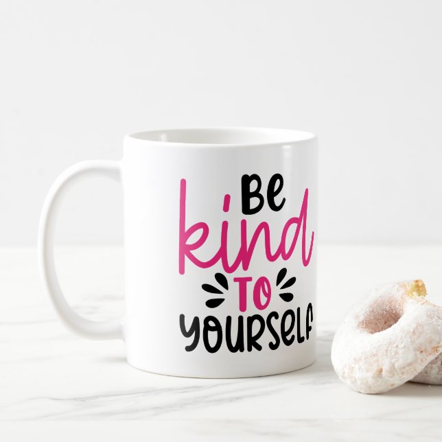 Positive Vibes | Motivierend Angebot Kaffeetasse (Mit Donut)