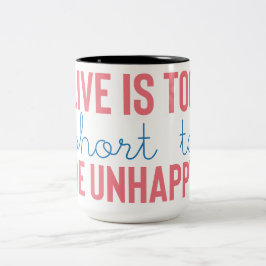 Positive Vibes | Motivierend Angebot Zweifarbige Tasse