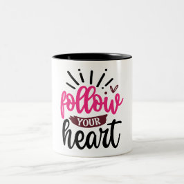 Positive Vibes | Motivierend Angebot Zweifarbige Tasse