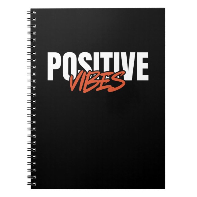 Positive Vibes Notizblock (Vorderseite)