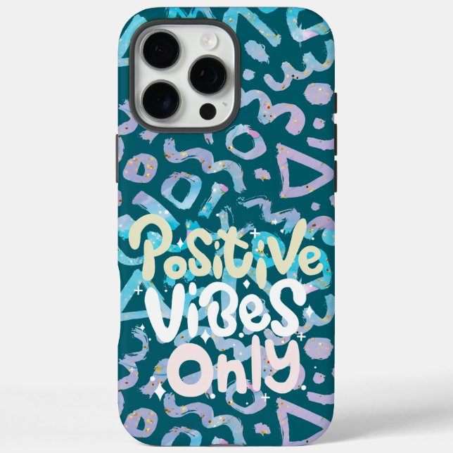 Positive Vibes nur grün geometrisch Case-Mate iPhone Hülle (Rückseite)