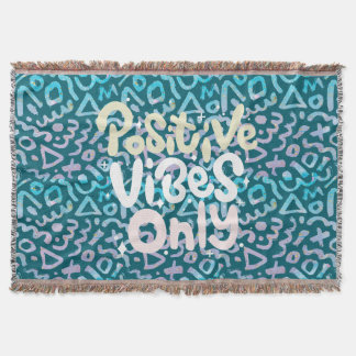 Positive Vibes nur grün geometrisch Decke