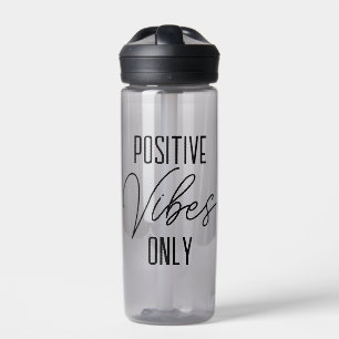 Positive Vibes nur Typografie Trinkflasche