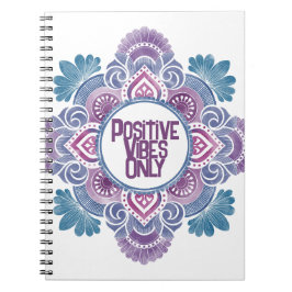 Positive Vibes only Mandala Notizblock