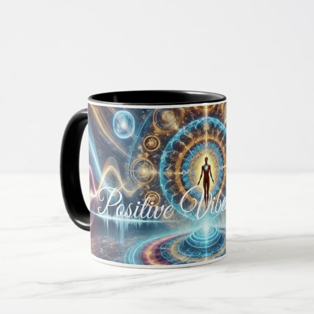 Positive Vibes Only  Tasse (Vorderseite Links)