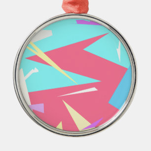 Positive Vibes Pastel Farben Abstrakt Ornament Aus Metall