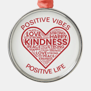 Positive Vibes Positive Leben Ornament Aus Metall
