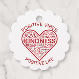 Positive Vibes Positive Life Fevor Tags Geschenkanhänger